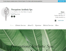 Tablet Screenshot of perceptionsimage.com